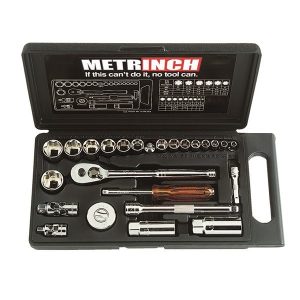 Metrinch 25pce Standard Socket Set 1/4, 3/8 drive