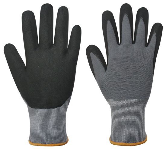 Workmens Nitrile Sandy Coated Gloves