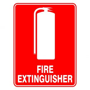 Fire Extinguisher - Safety Sign
