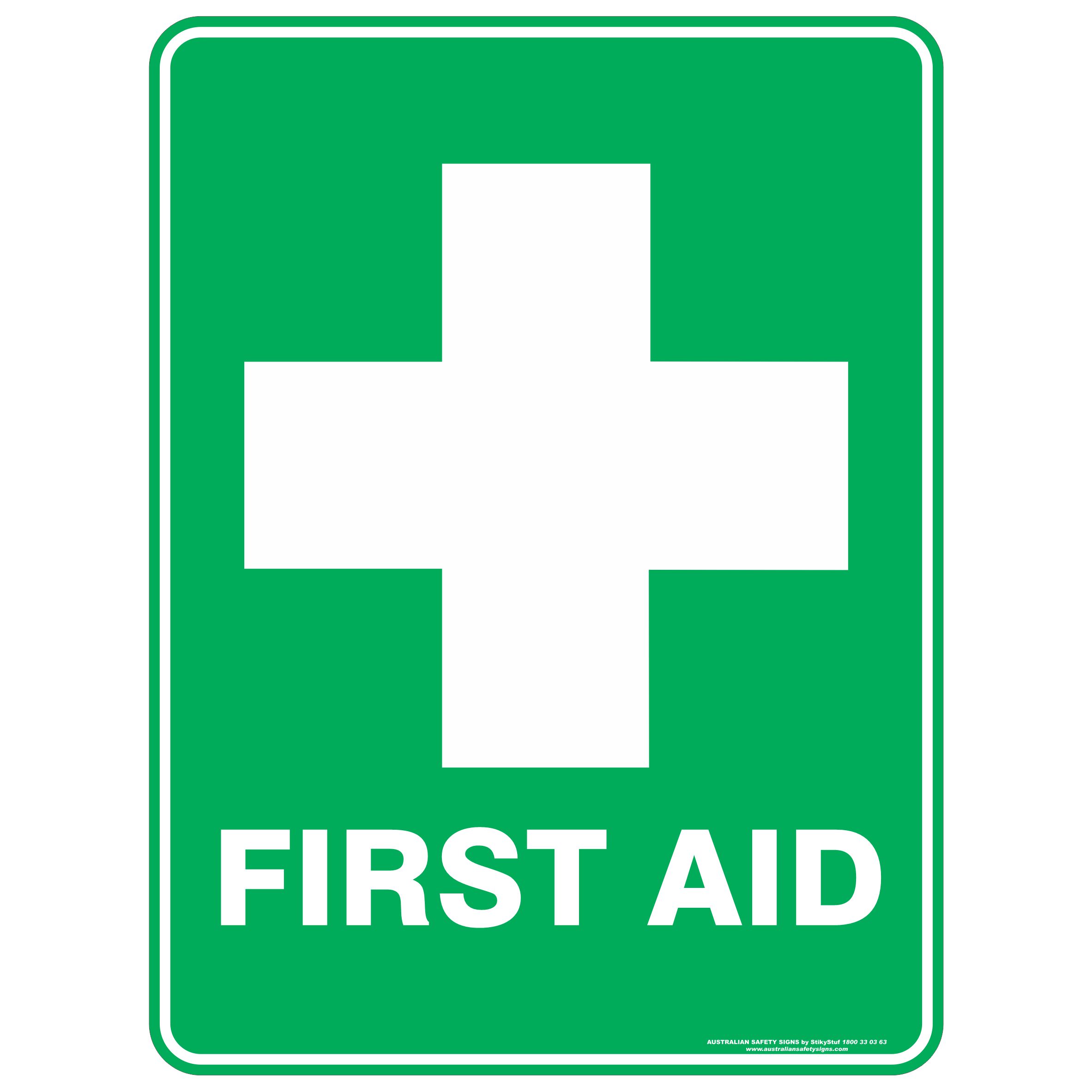 First Aid - Safety Sign