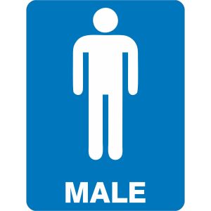 Toilets - Male - Safety Sign