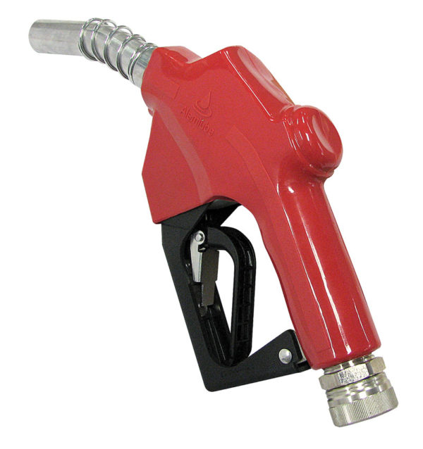 Alemlube auto shut off nozzle for diesel, 120L/min, 1" BSP (f) swivel